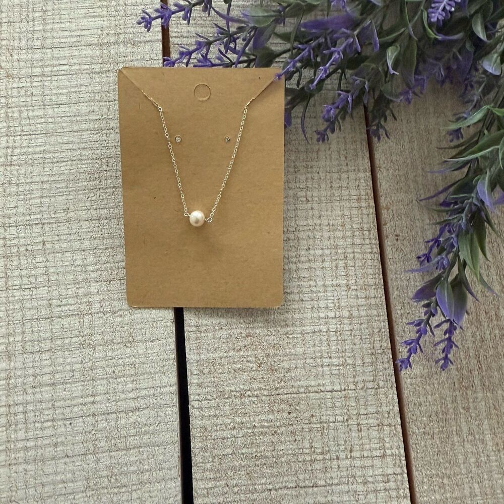 Sterling Silver Pearl Necklace
